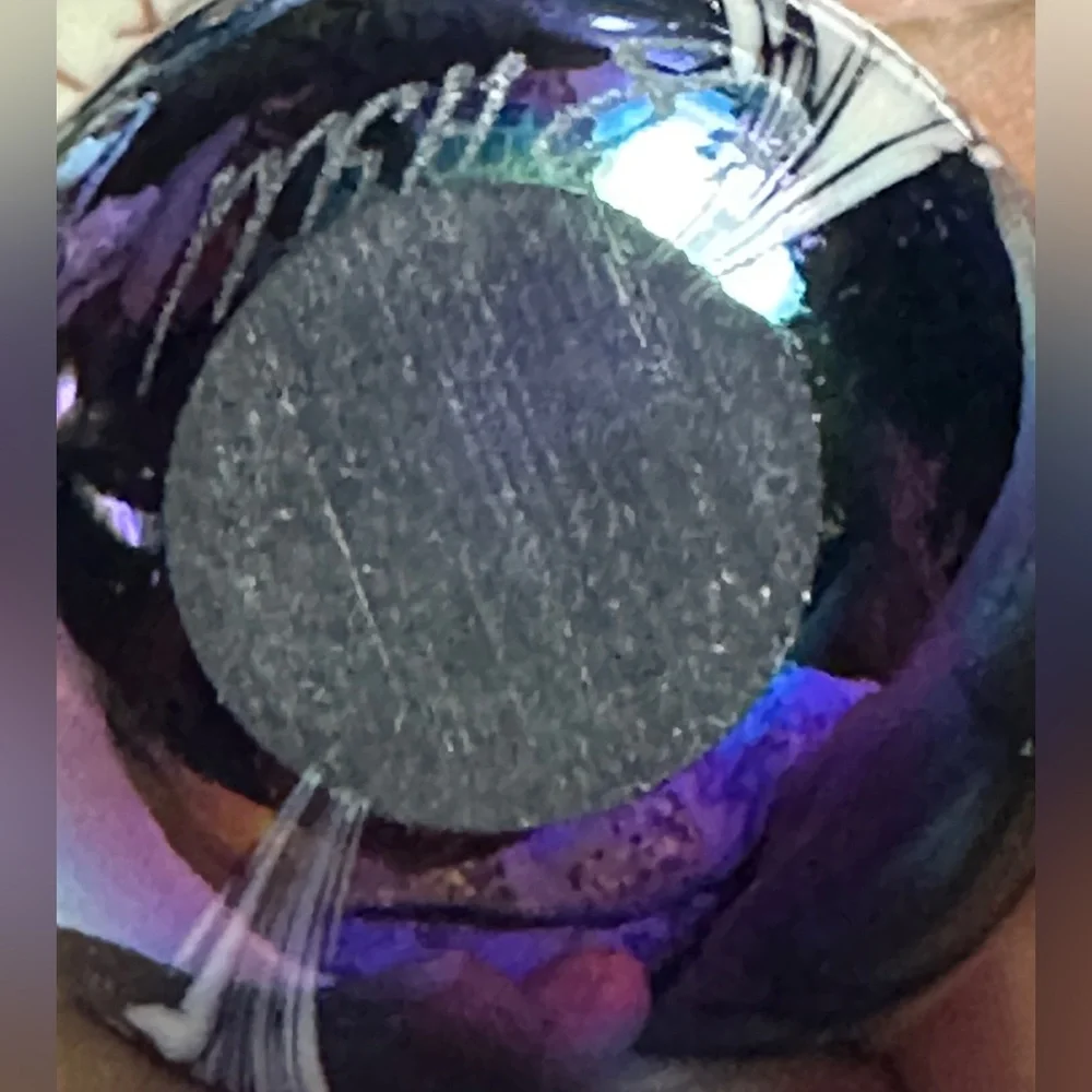 Mount Saint Helen Ash Iridescent Art Glass Vintage Paperweight - Picture 6 of 6